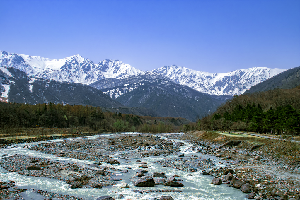 白馬大橋からの眺め