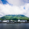 平成新山、島原港にて