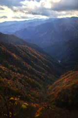 半月山展望台から