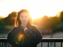 逆光ポートレート