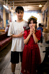バレーボール少女と近所の子