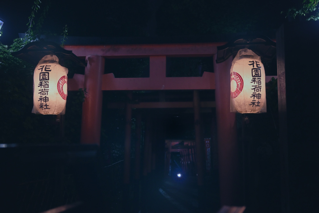 夜の花園稲荷神社01