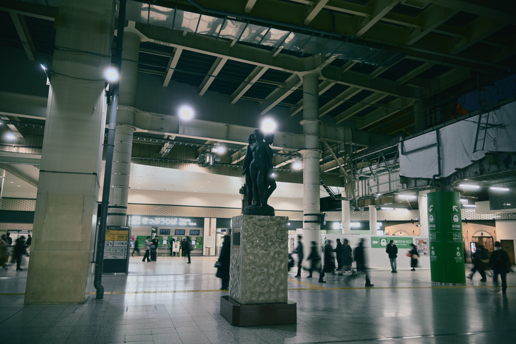 上野駅 地平ホームの地平線10