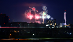 2025年江戸川花火大会遠景01
