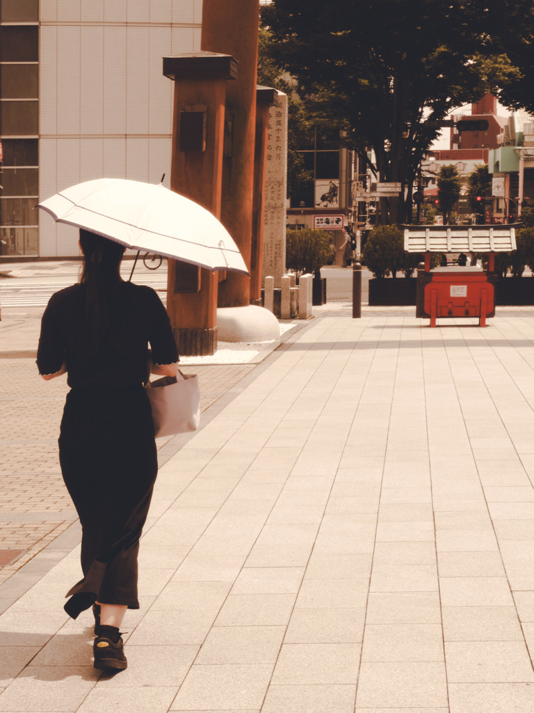 you were holding an umbrella