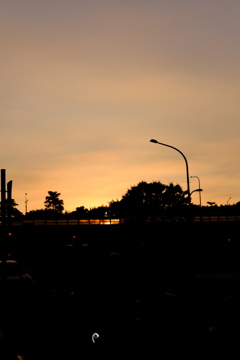 日常の夕焼け