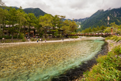 初秋上高地（９）〜河童橋〜