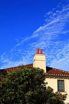 煙突と青空