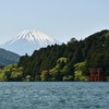 湖畔から 芦ノ湖にて