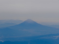 機窓から 富士山