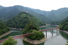 初夏の奥大井湖上駅