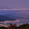 湾と富士山