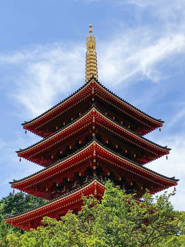 五重塔　上の方