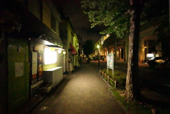 近所の夜道