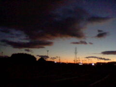 夕暮れ