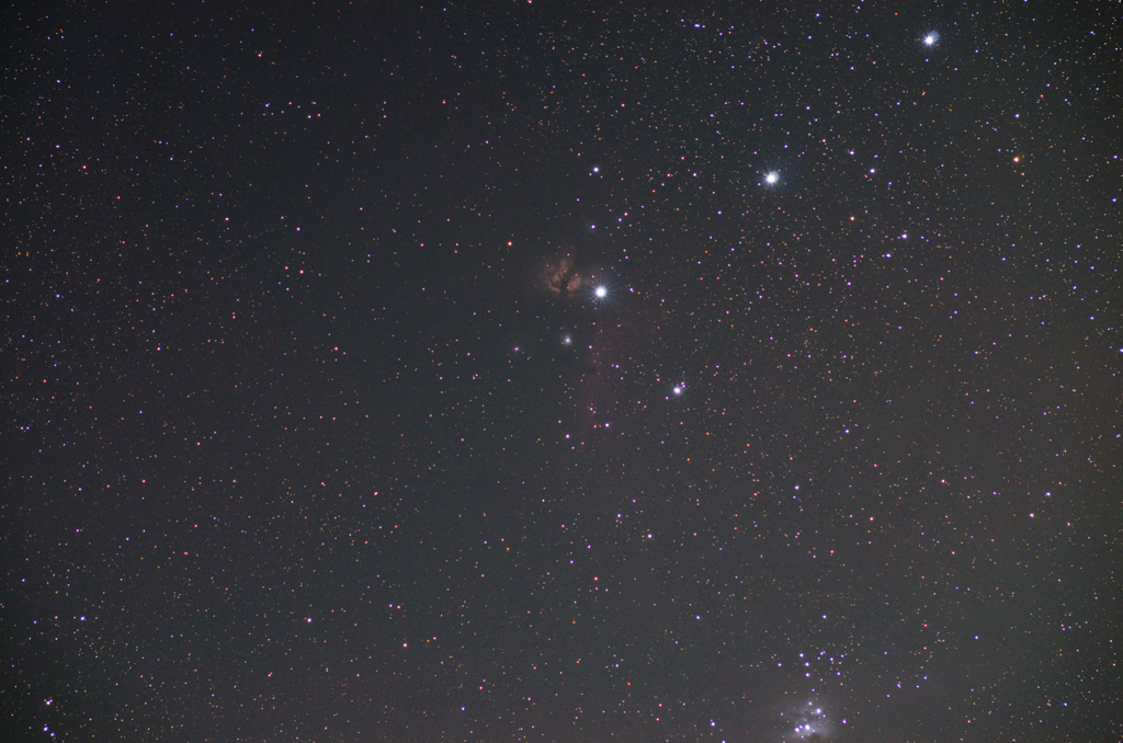 光害地で撮影したIC434馬頭星雲