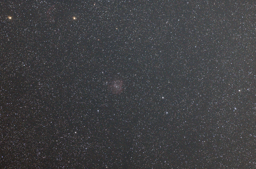 光害地で撮影したNGC2174モンキーフェイス星雲