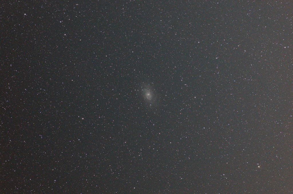 光害地で撮影したM33さんかく座銀河