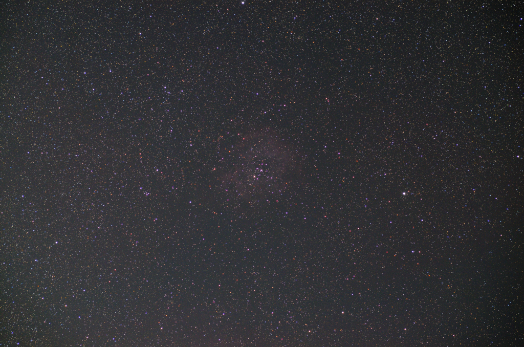 光害地で撮影したNGC2237ばら星雲