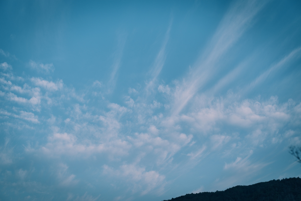 早朝の空