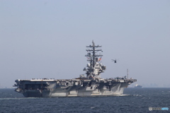 艦載ヘリ発艦！！