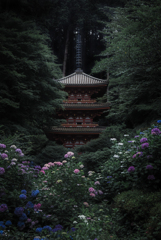 山奥の紫陽花寺