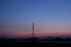 夕暮れ