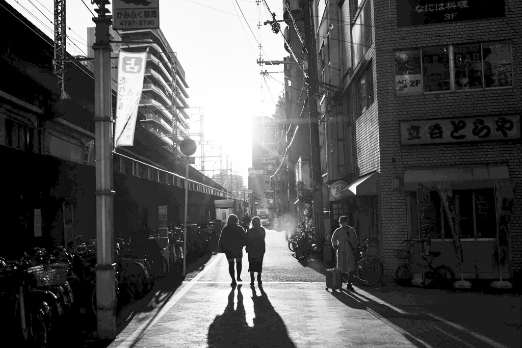 夕暮れの街並み