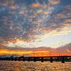 老松橋での夕焼け - ②