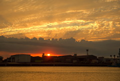 港の夕焼け - ②
