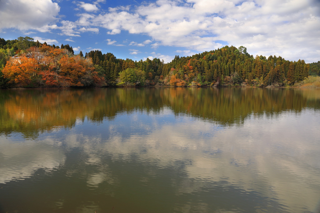 農業池の雲 - ①