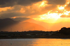 河口の夕暮れ - ②