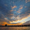 老松橋での夕焼け - ①