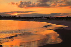 波打際の夕暮れ - ②