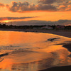 波打際の夕暮れ - ②