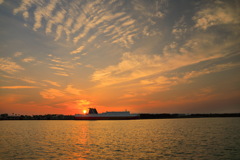 港の夕焼け - ②