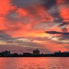大淀川の夕焼け (日没後) - ⑥