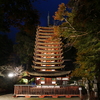 談山神社 十三重塔 ライトアップ
