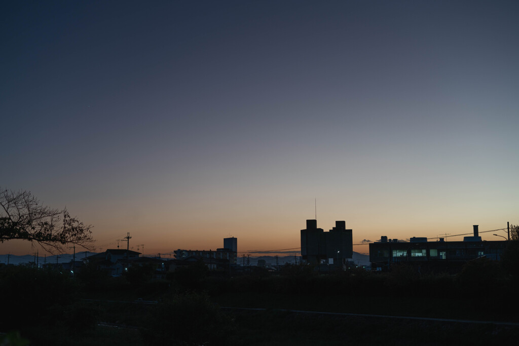 京都の夕暮れ