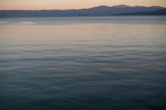夕暮れの海