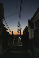 京都の夕暮れ