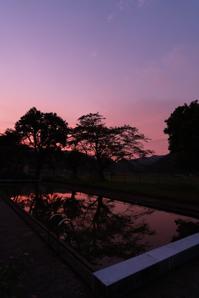 夕暮れの校舎