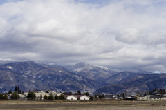 雪で立体化されたおやま