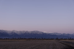 お空がピンクになるわずかな時間帯