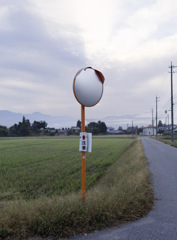 寒い朝特有の見えんミラー