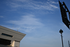 雲が綺麗で