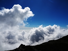 夏の雲。山の雲。