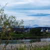 多摩川と富士山