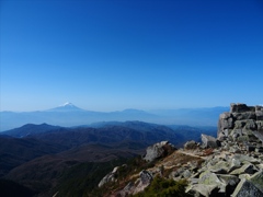金峰山山頂からの富士山
