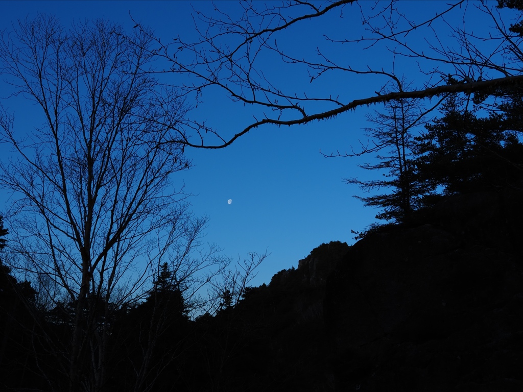 4時半頃、夜明け前に出発しました